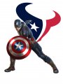 Houston Texans Captain America Logo Sticker Heat Transfer