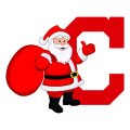 Cleveland Indians Santa Claus Logo Sticker Heat Transfer
