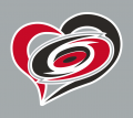 Carolina Hurricanes Heart Logo Sticker Heat Transfer