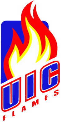 Illinois-Chicago Flames 1992-2007 Primary Logo Sticker Heat Transfer