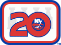 New York Islanders 1991 92 Anniversary Logo Sticker Heat Transfer