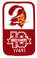 Tampa Bay Buccaneers 1986 Anniversary Logo Sticker Heat Transfer