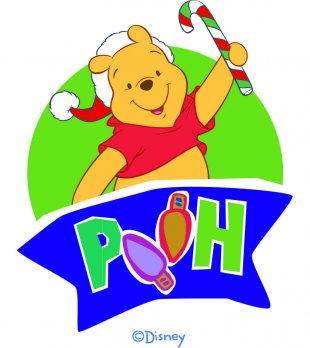 Disney Pooh Logo 22 Sticker Heat Transfer