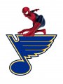 St. Louis Blues Spider Man Logo Sticker Heat Transfer