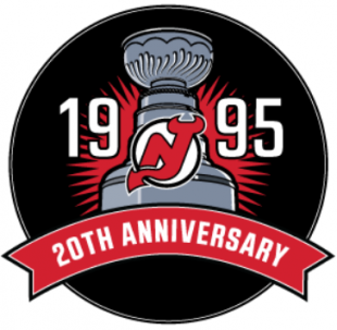 New Jersey Devils 2014 15 Anniversary Logo decal sticker