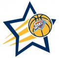 Oklahoma City Thunder Basketball Goal Star logo Sticker Heat Transfer