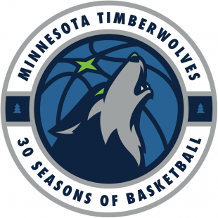 Minnesota Timberwolves 2018-2019 Anniversary Logo decal sticker