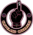 Number One Hand Cleveland Cavaliers logo decal sticker