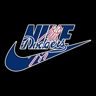 Los Angeles Dodgers Nike logo Sticker Heat Transfer