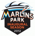 Miami Marlins 2012 Stadium Logo Sticker Heat Transfer