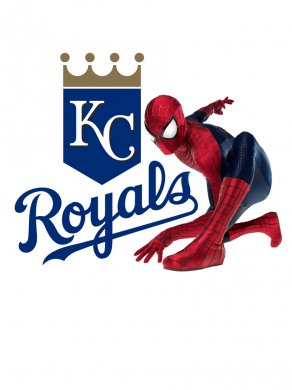 Kansas City Royals Spider Man Logo Sticker Heat Transfer