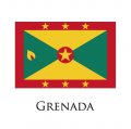 Grenada flag logo Sticker Heat Transfer