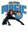 Orlando Magic Black Widow Logo Sticker Heat Transfer