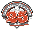 San Francisco Giants 1982 Anniversary Logo Sticker Heat Transfer