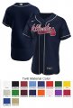 Atlanta Braves Custom Letter and Number Kits for Alternate Jersey 02 Material Twill