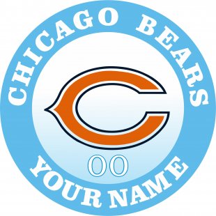 Chicago Bears Customized Logo Sticker Heat Transfer