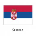 Serbia flag logo decal sticker