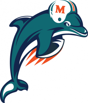 Miami Dolphins 1997-2012 Alternate Logo Sticker Heat Transfer
