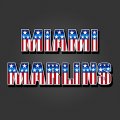 Miami Marlins American Captain Logo Sticker Heat Transfer