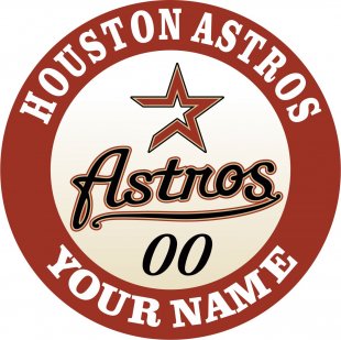 Houston Astros Customized Logo Sticker Heat Transfer