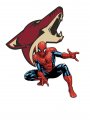 Arizona Coyotes Spider Man Logo Sticker Heat Transfer