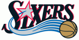 Philadelphia 76ers 1997-2008 Jersey Logo Sticker Heat Transfer