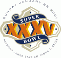 Super Bowl XXXV Logo Sticker Heat Transfer