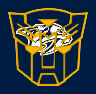 Autobots Nashville Predators logo decal sticker