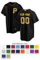 Pittsburgh Pirates Custom Letter and Number Kits for Alternate Jersey Material Twill
