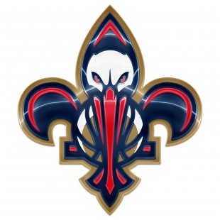 New Orleans Pelicans Crystal Logo decal sticker
