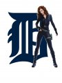 Detroit Tigers Black Widow Logo decal sticker