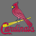 St. Louis Cardinals Plastic Effect Logo Sticker Heat Transfer