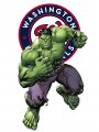 Washington Nationals Hulk Logo Sticker Heat Transfer