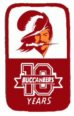 Tampa Bay Buccaneers 1986 Anniversary Logo decal sticker