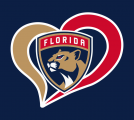 Florida Panthers Heart Logo Sticker Heat Transfer