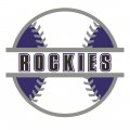 Baseball Colorado Rockies Logo Sticker Heat Transfer