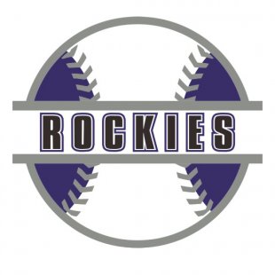 Baseball Colorado Rockies Logo Sticker Heat Transfer