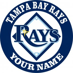 Tampa Bay Rays Customized Logo decal sticker
