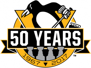Pittsburgh Penguins 2016 17 Anniversa decal sticker