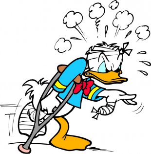 Donald Duck Logo 53 Sticker Heat Transfer