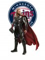 Minnesota Twins Thor Logo Sticker Heat Transfer