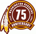 Washington Redskins 2007 Anniversary Logo Sticker Heat Transfer