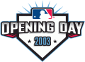 MLB Opening Day 2003 Logo Sticker Heat Transfer