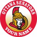 Ottawa Senators Customized Logo Sticker Heat Transfer