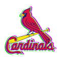 Phantom St. Louis Cardinals logo decal sticker