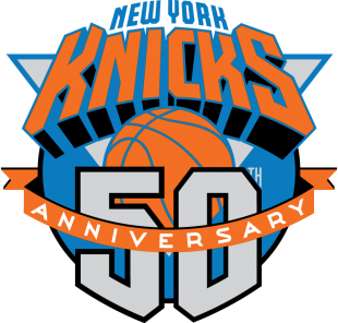 New York Knicks 1996-1997 Anniversary Logo Sticker Heat Transfer