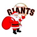 San Francisco Giants Santa Claus Logo Sticker Heat Transfer