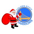 Golden State Warriors Santa Claus Logo Sticker Heat Transfer