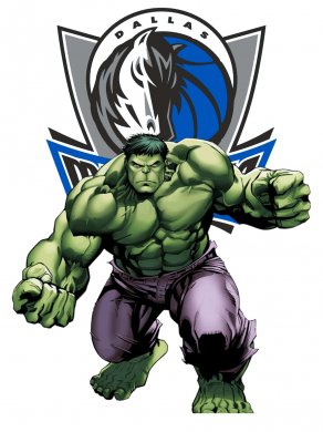 Dallas Mavericks Hulk Logo decal sticker