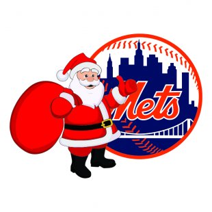 New York Mets Santa Claus Logo decal sticker